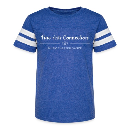 Fine Arts Connection Logo - Kid's Vintage Sports T-Shirt