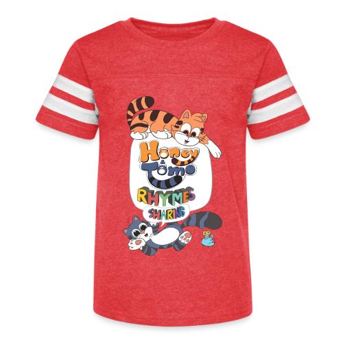 Honey and Tomo Rhymes Sharing - Kid's Football Tee