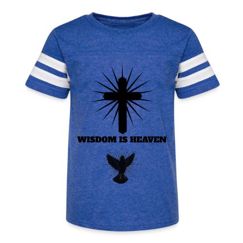 Wisdom Is Heaven - Kid's Football Tee