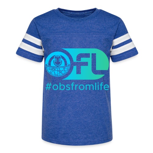 Observations from Life Logo with Hashtag - Kid's Football Tee