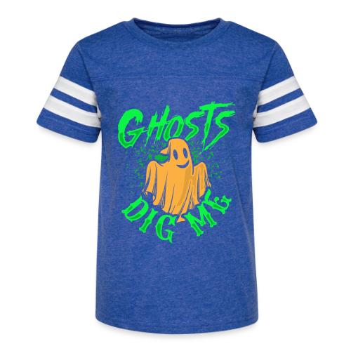 Ghosts Dig Me - Kid's Football Tee