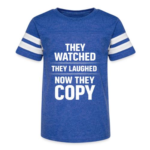 They Watched They Laughed Now They Copy Tee - Kid's Football Tee
