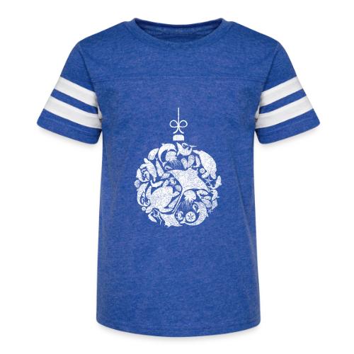 Coastal Christmas Ornament White - Kid's Football Tee