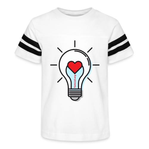 FUMCSD Heart Light Bulb - Kid's Football Tee