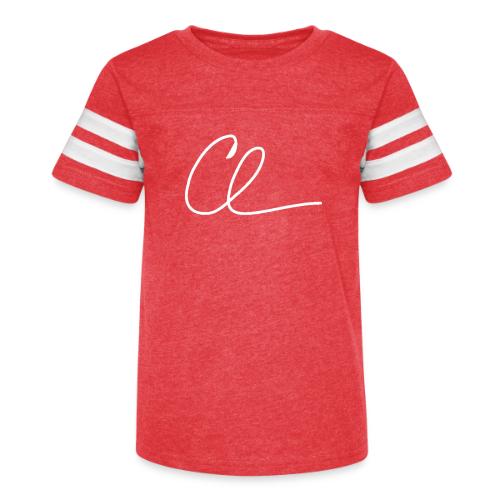CL Signature (White) - Kid's Football Tee