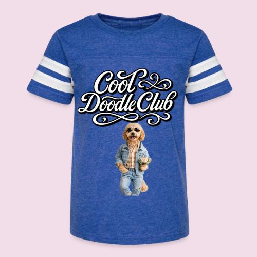 Cool Doodle Club | Goldendoodle Lover Design - Kid's Football Tee