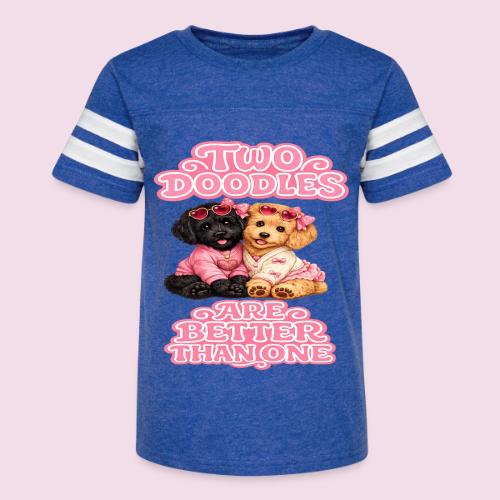 Two Doodles Are Better Than One - Kid's Football Tee