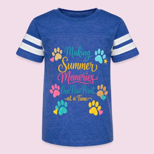 Making Summer Memories One Paw Print at a Time - Kid's Football Tee