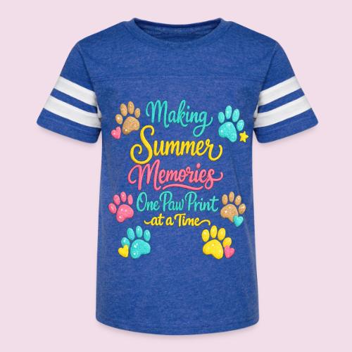 Making Summer Memories Faux Embroidery - Kid's Football Tee