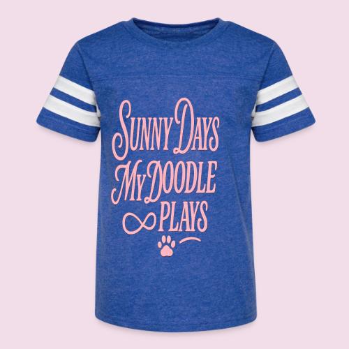Sunny Days My Doodle Plays - Kid's Football Tee