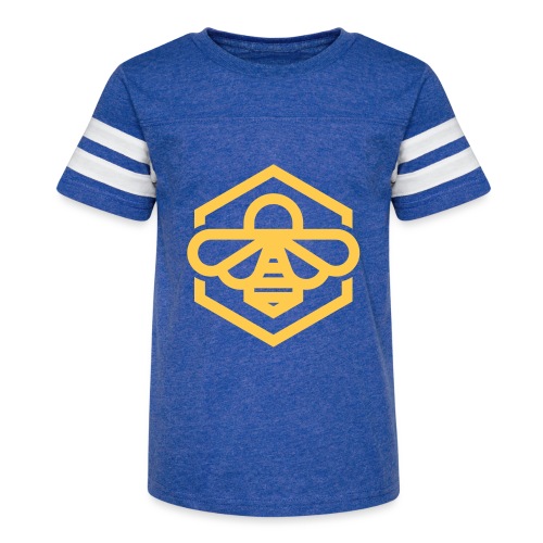 bee symbol orange - Kid's Vintage Sports T-Shirt
