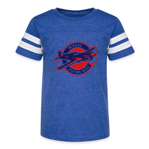 Navy & Red Flying Aces - Kid's Football Tee
