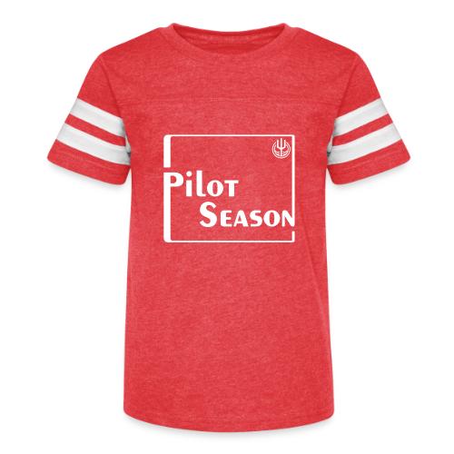 Pilot Season - White - Kid's Football Tee