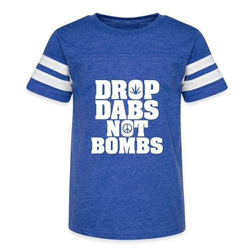 Drop Dabs Not Bombs - Kid's Vintage Sports T-Shirt
