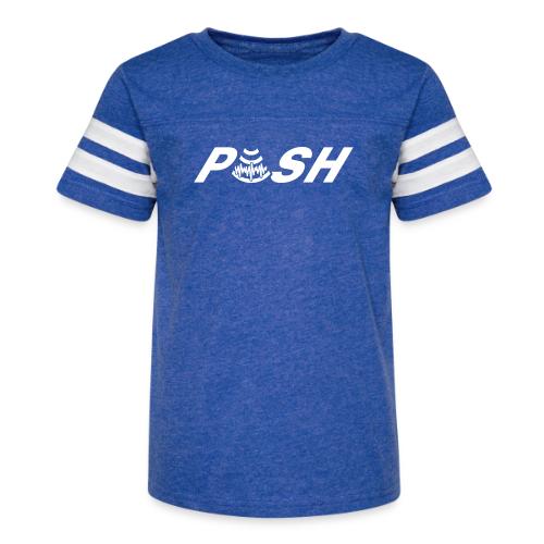 PUSH Simple Logo - Kid's Football Tee