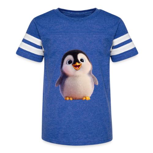 Joyful Baby Penguin - Kid's Football Tee