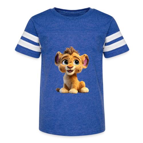 Sweet Lion Cub - Kid's Football Tee