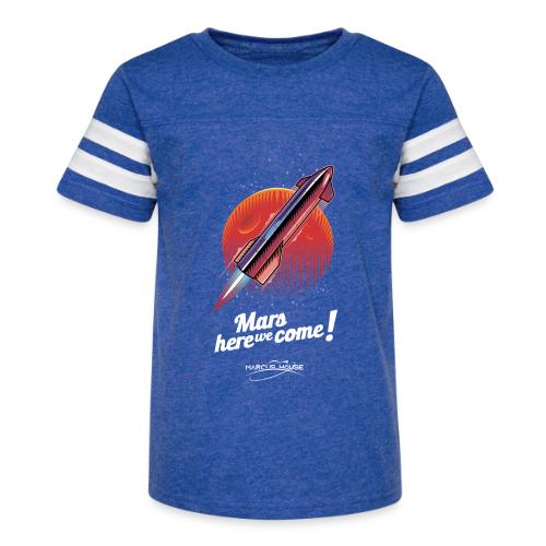 Mars Here We Come - Dark - With Logo - Kid's Football Tee
