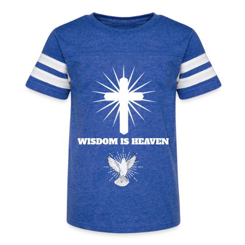 Wisdom is Heaven - Kid's Football Tee