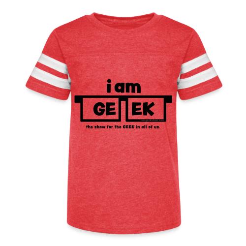 iamGEEK Classic Black - Kid's Football Tee