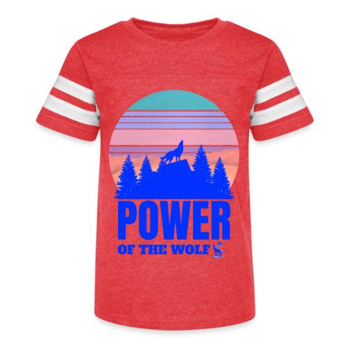Power Of The Wolf - Kid's Football Tee