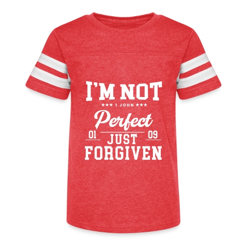 I'm Not Perfect-Forgiven Collection - Kid's Vintage Sports T-Shirt