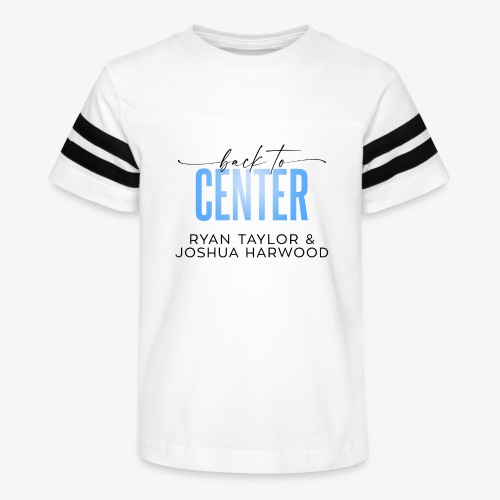 Back to Center Title Black - Kid's Vintage Sports T-Shirt