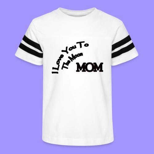 Love Mom To The Moon - Kid's Football Tee