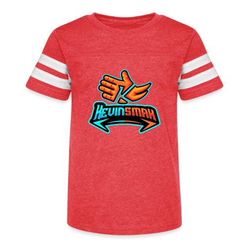 Kevinsmak Full T-Shirt Design - Kid's Vintage Sports T-Shirt