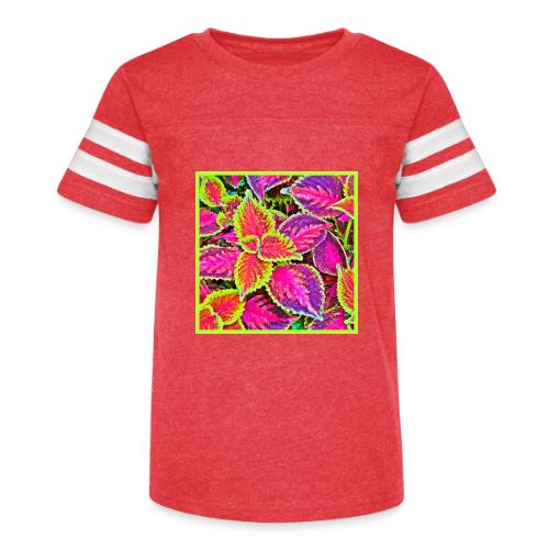 Vivid ChromaLeaf Harmony Pattern - Kid's Football Tee