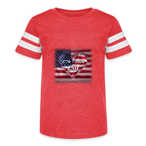 1776-2026 | 250 Years USA - Kid's Football Tee