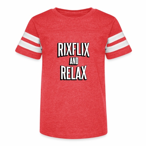 RixFlix and Relax - Kid's Vintage Sports T-Shirt