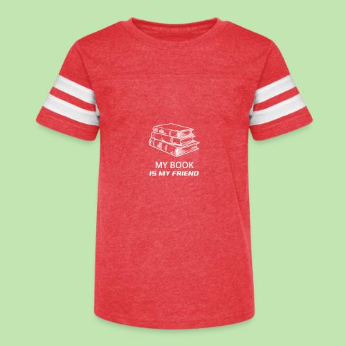 book lover t-shirt, book day shirt, my book is my - Kid's Football Tee