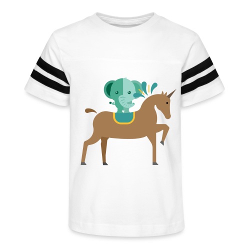 Unicorn and elephant - Kid's Football Tee