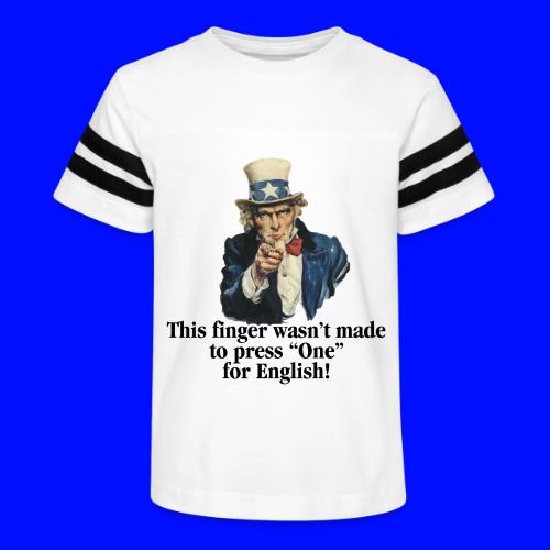 Uncle Sam - Finger - Kid's Football Tee