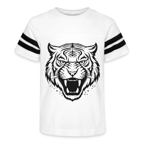 Wild Tiger Fashion, the fury of the feline tiger. - Kid's Football Tee