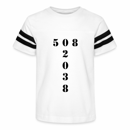 508 02038 franklin area/zip code - Kid's Vintage Sports T-Shirt