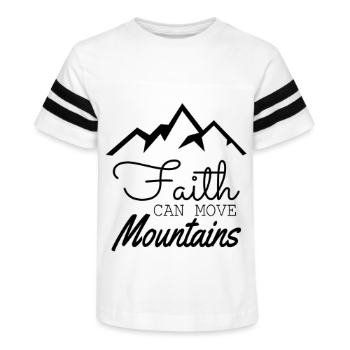 Faith Can Move Mountains - Kid's Vintage Sports T-Shirt
