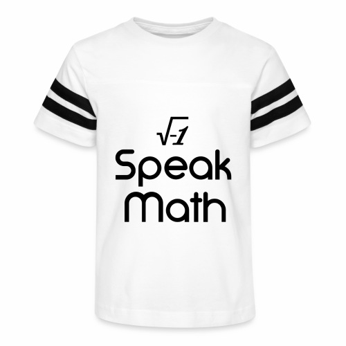 i Speak Math - Kid's Vintage Sports T-Shirt