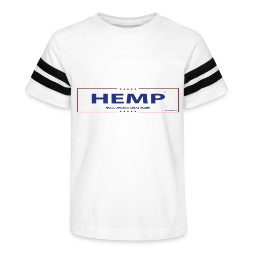 Hemp Makes America Great Again on White - Kid's Vintage Sports T-Shirt