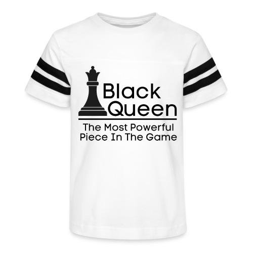 Black Queen The Most Powerful Piece In The Game - Kid's Football Tee