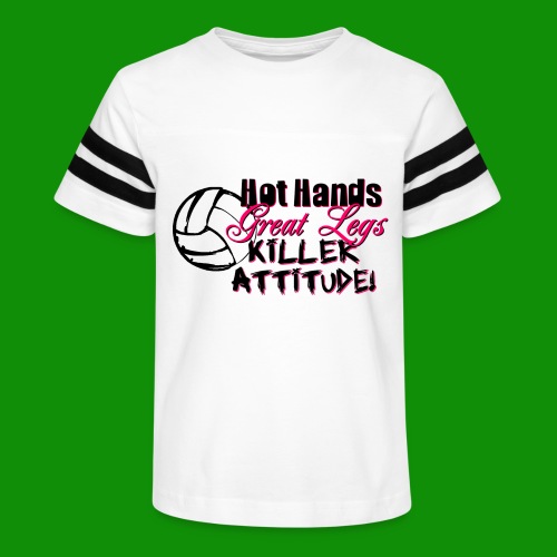 Hot Hands Volleyball - Kid's Football Tee