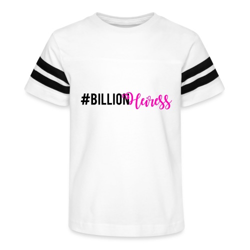 BilllionHeiress: Goes Pink - Kid's Football Tee