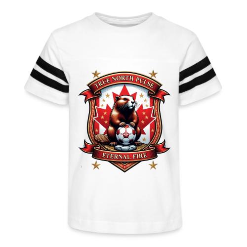 Canada Beaver Crest T-Shirt, Pride Badge Gift - Kid's Football Tee