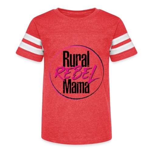 Rural Rebel Mama Logo - Kid's Football Tee