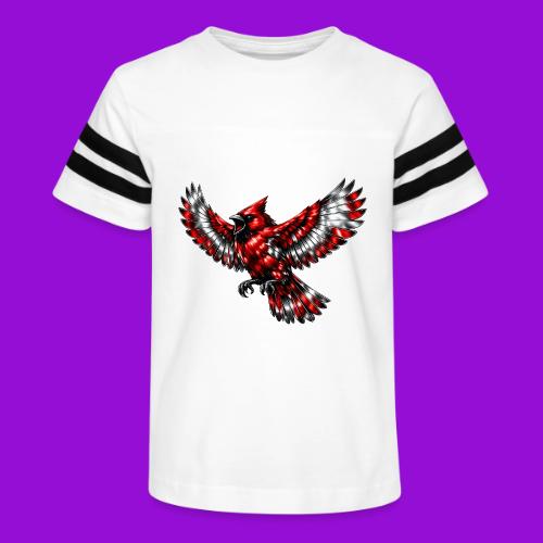 Silver Cardinal in Flight - Kid's Football Tee