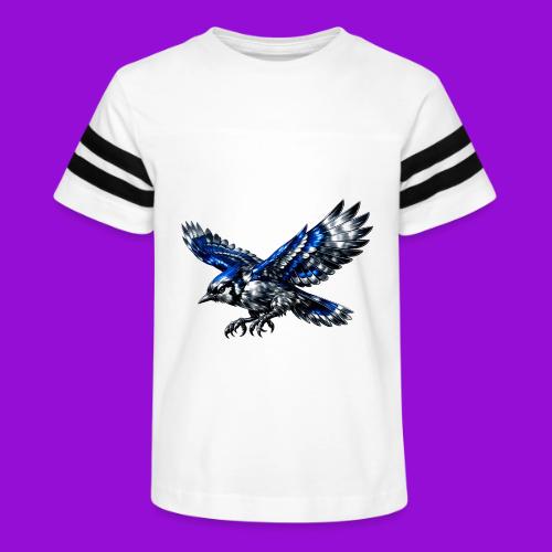 Silver Blue Jay Dive - Kid's Football Tee