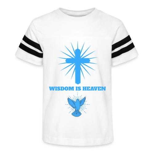 Wisdom Is Heaven - Kid's Football Tee