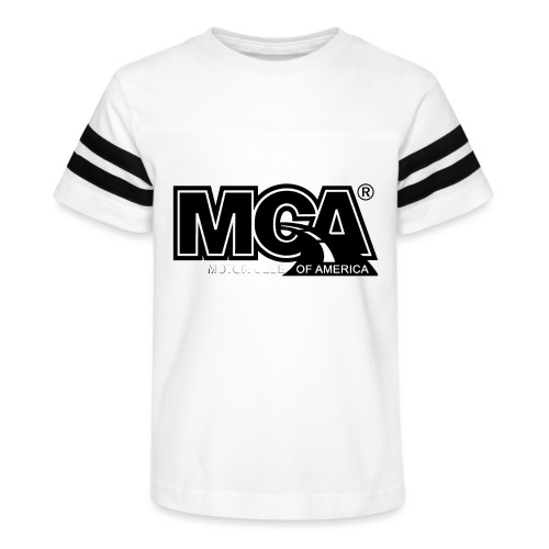 MCA Logo WBG Transparent BLACK TITLEfw fw png - Kid's Vintage Sports T-Shirt