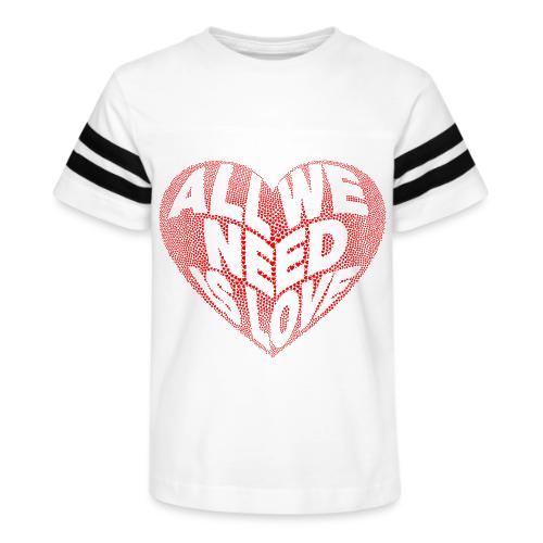 All We Need is Love in Heart - Kid's Football Tee